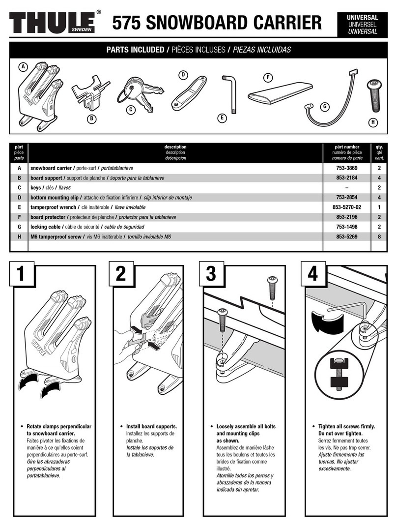 Thule 575 User manual