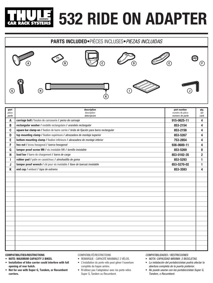 Thule FreeRide 532 User manual