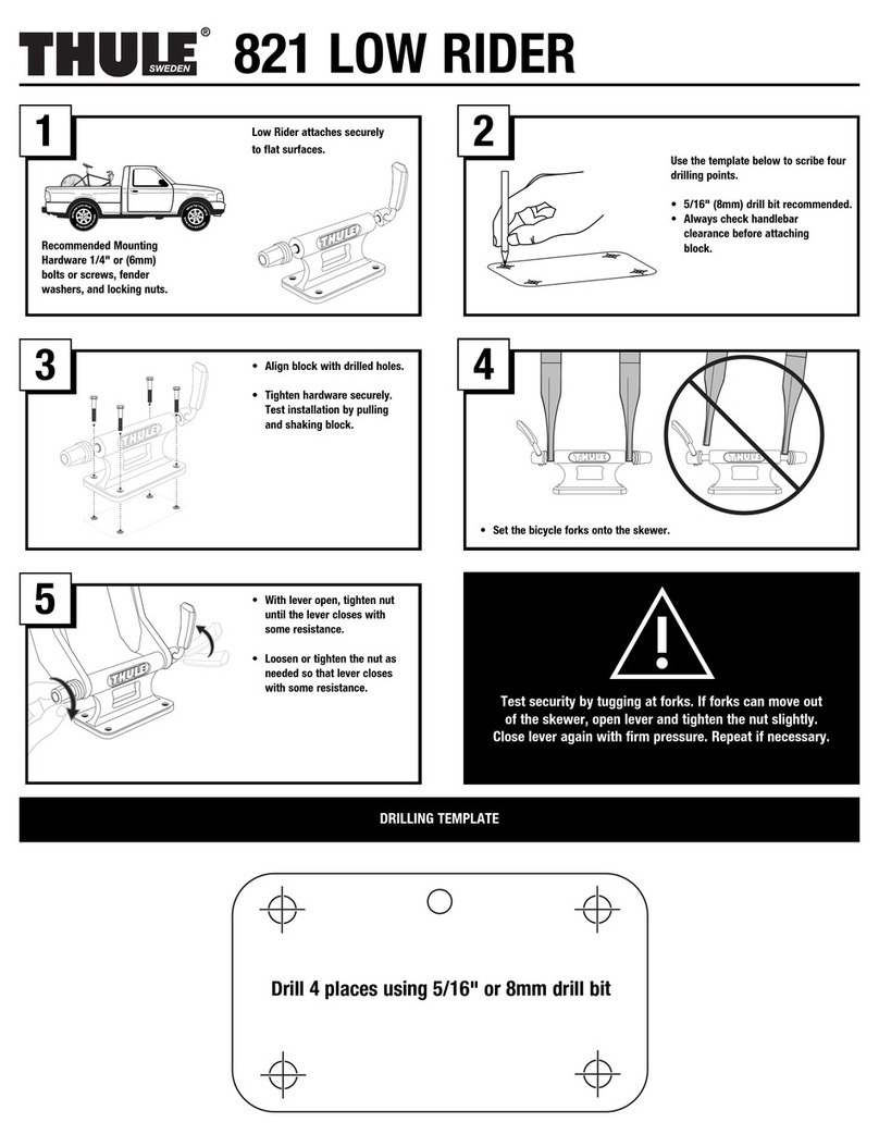 Thule Low Rider 821 User manual Thule Low Rider 821 User manual