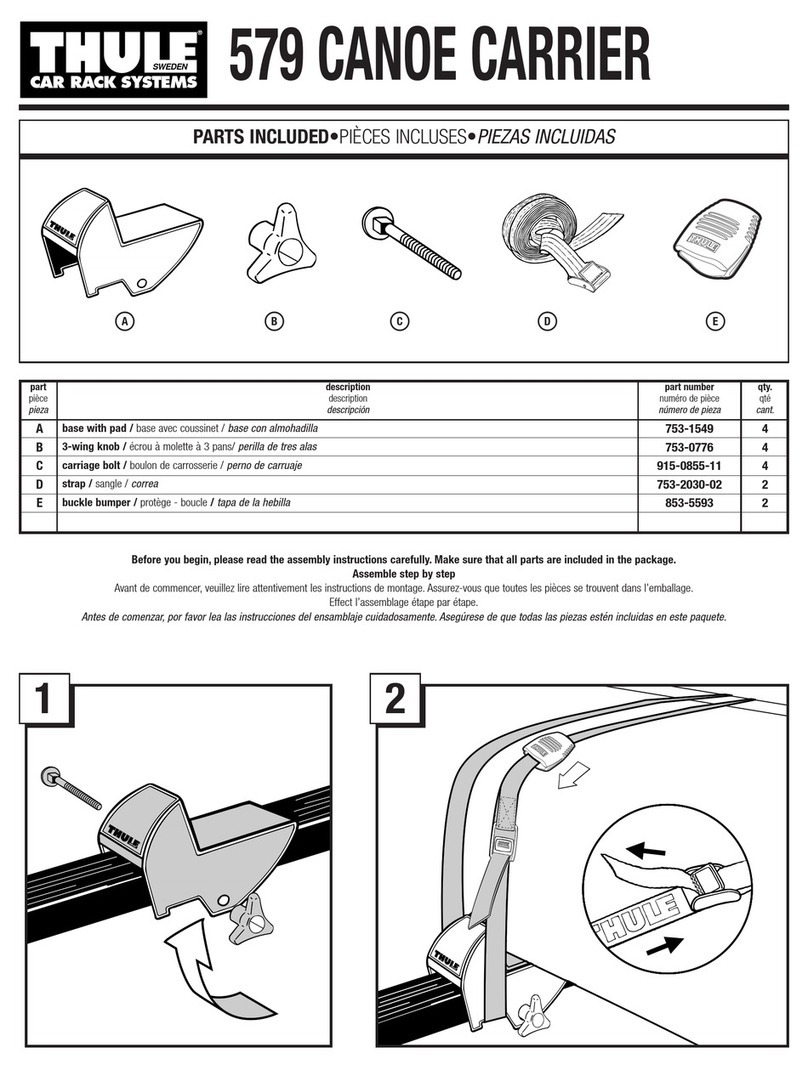 Thule 579 User manual