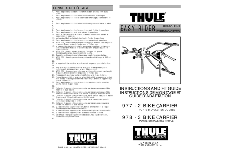 Thule 2 Bike Carrier 977 instructions