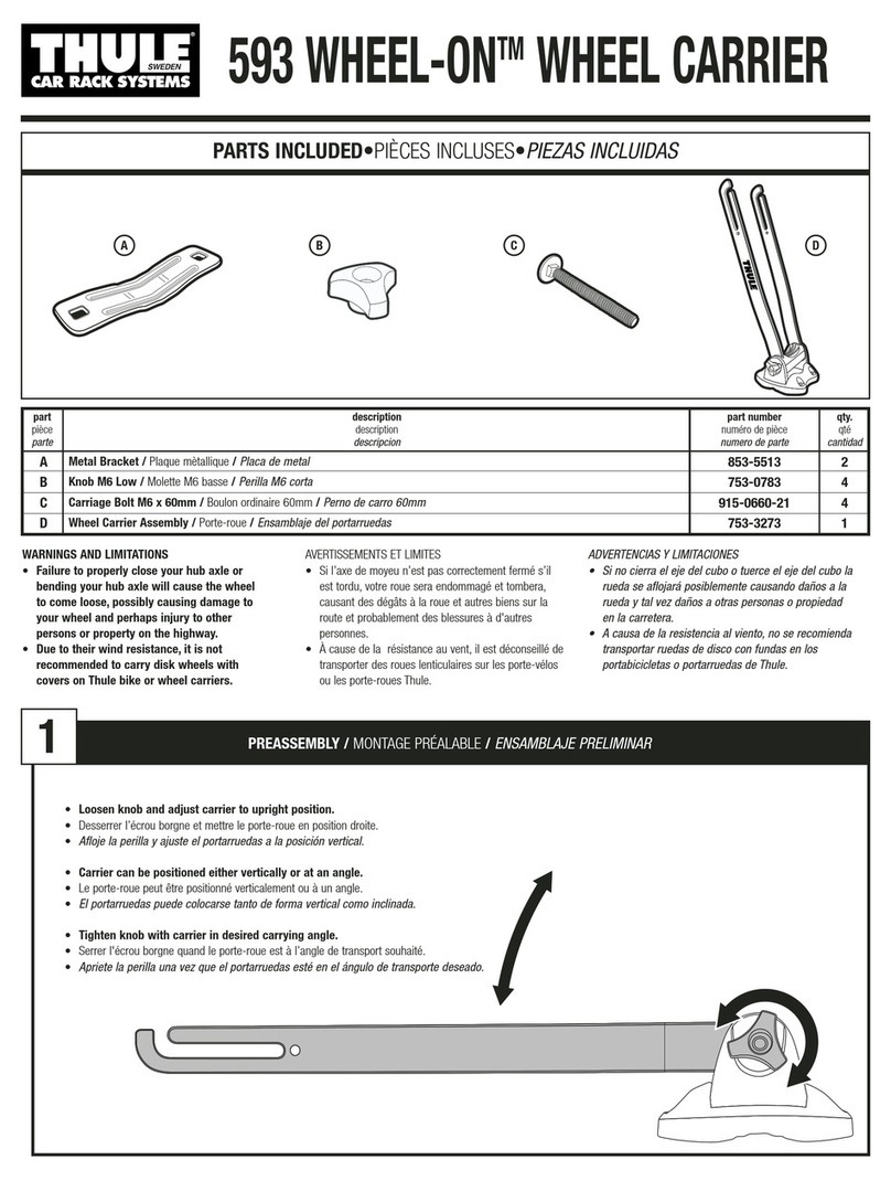 Thule WHEEL-ON 593 user manual
