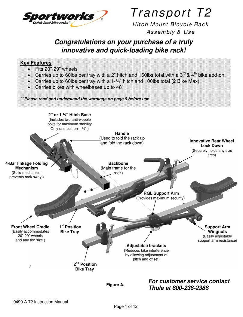 Thule Transport T2 Assembly and use manual Thule Transport T2 Assembly and use manual