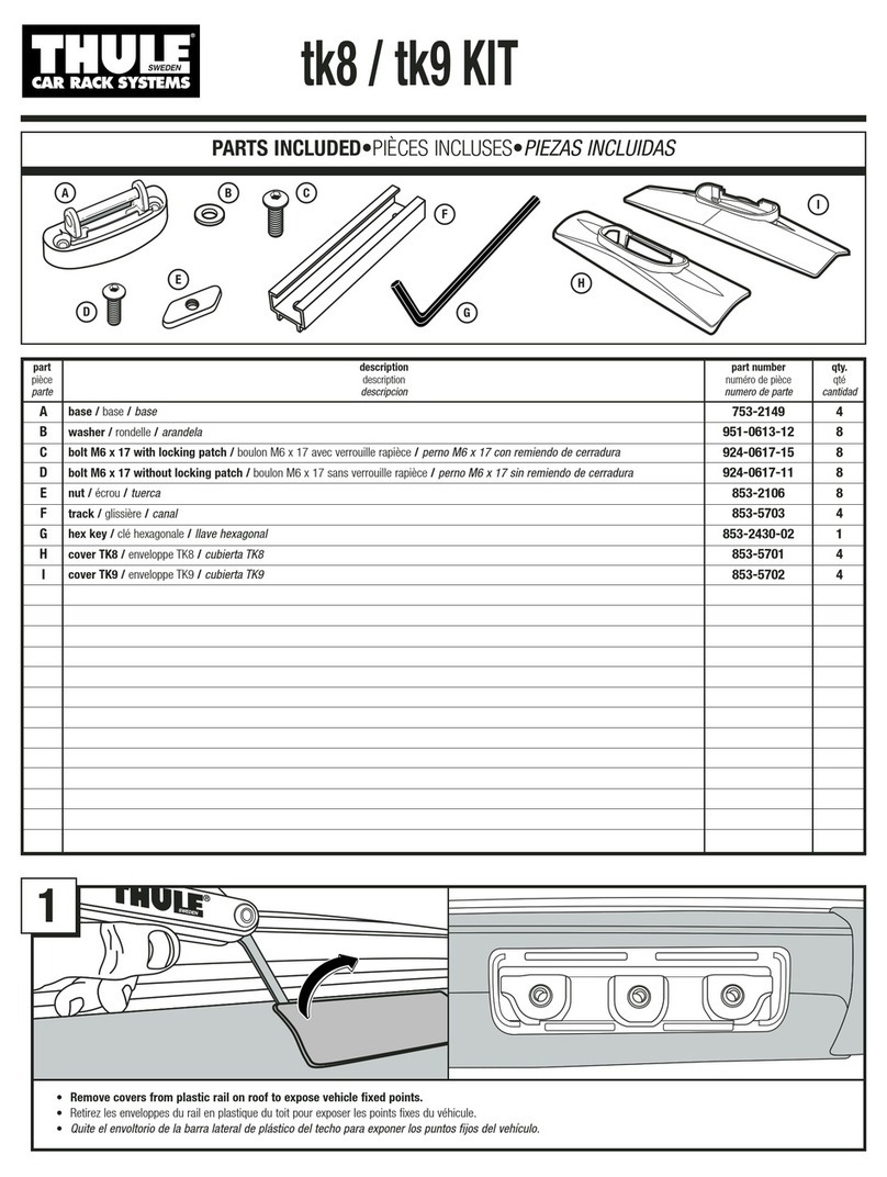 Thule TK8 User manual