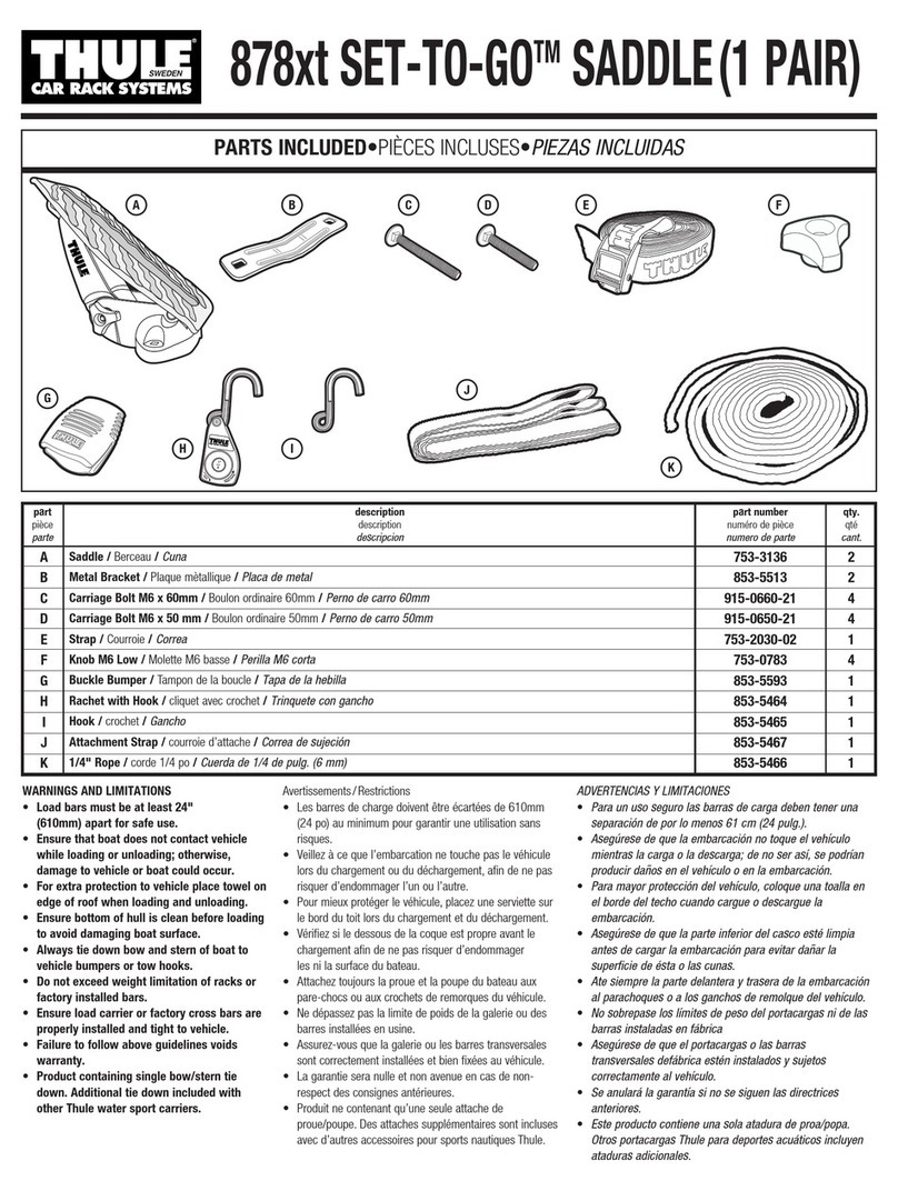 Thule Set-to-Go Saddle 878xt installation instructions