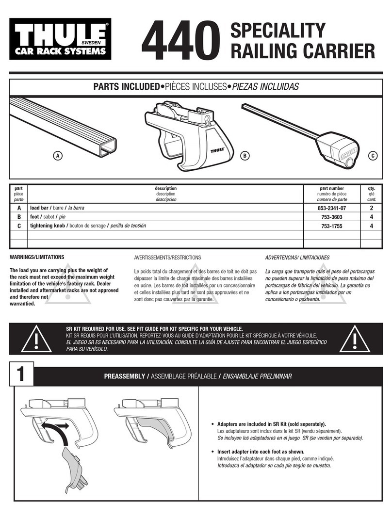 Thule 440 User manual Thule 440 User manual