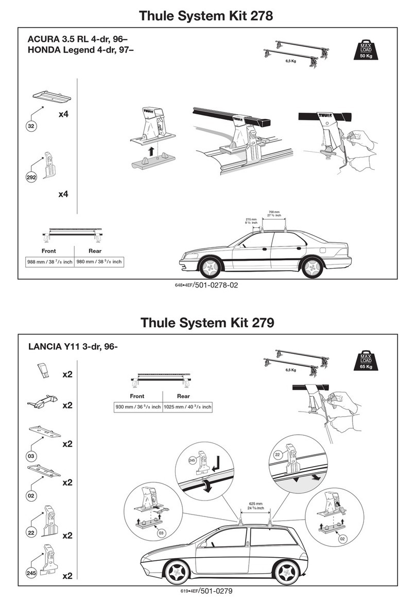 Thule 278 User manual