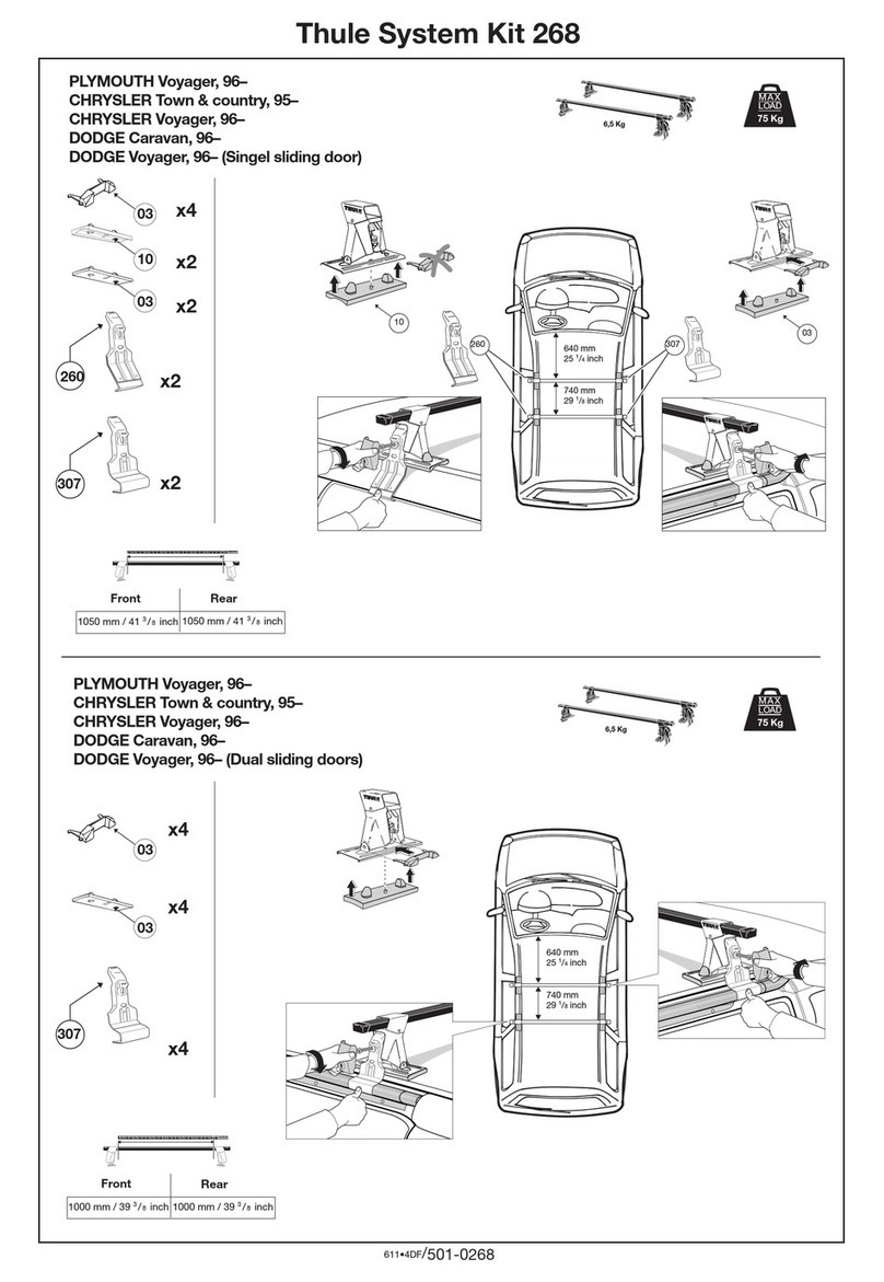 Thule 268 User manual