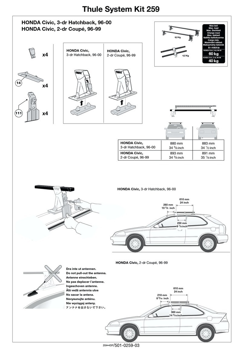 Thule 259 User manual