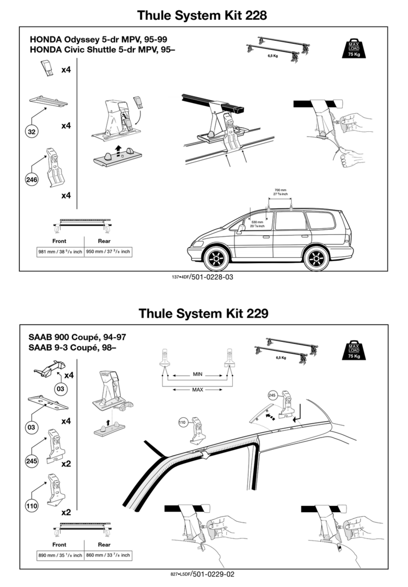 Thule 228 User manual