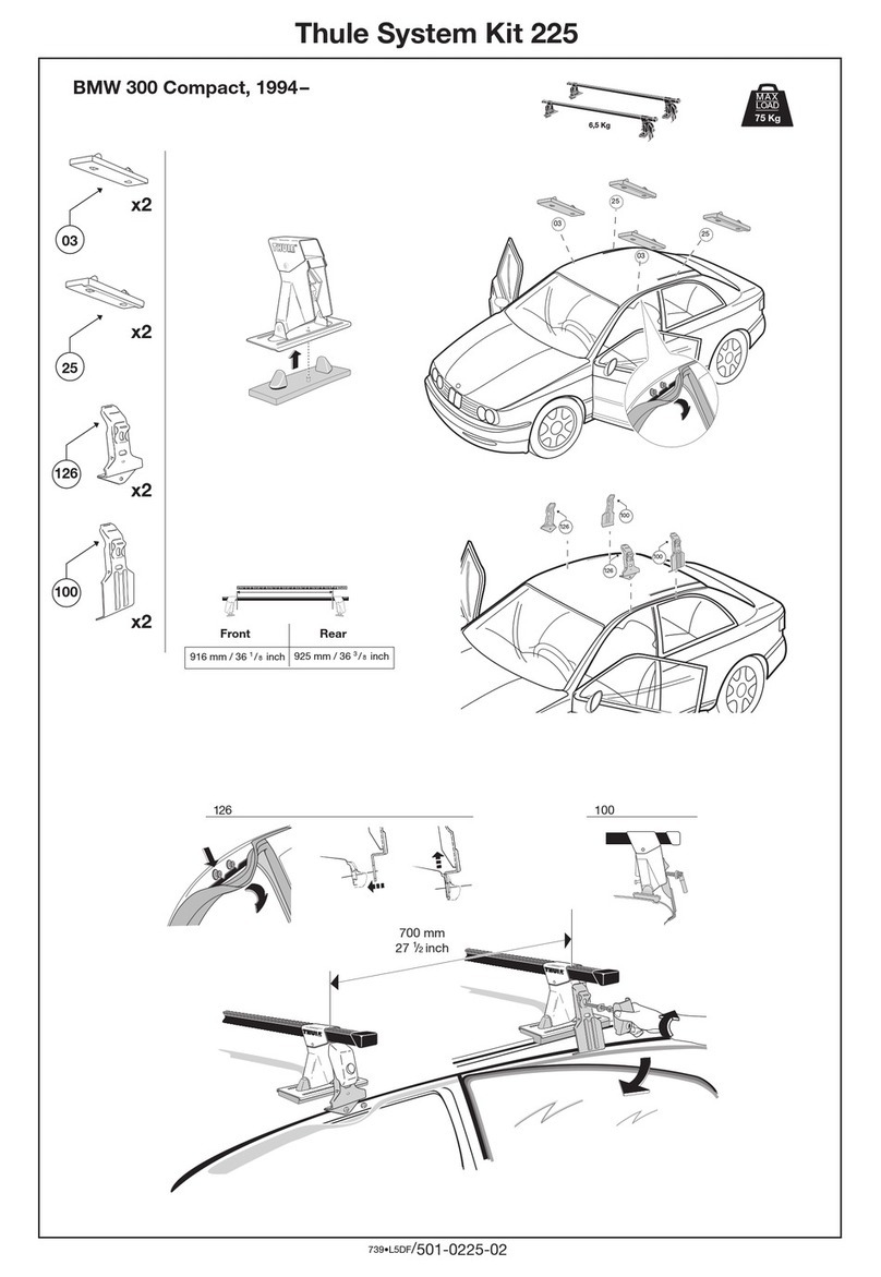Thule 225 manual Thule 225 manual