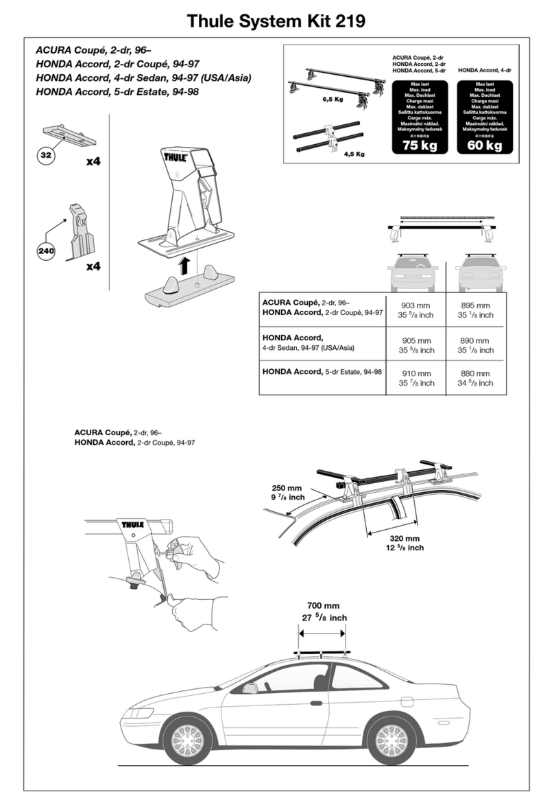 Thule 219 User manual