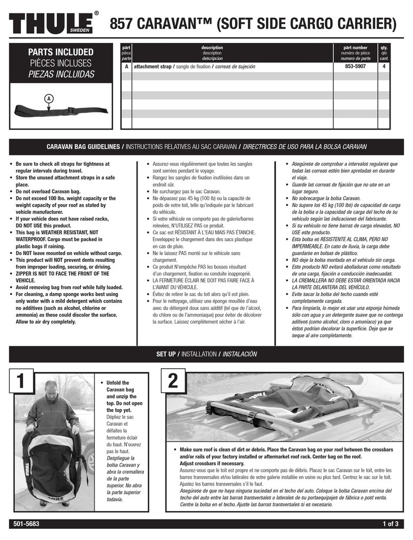 Thule CARAVAN 857 Instruction Manual