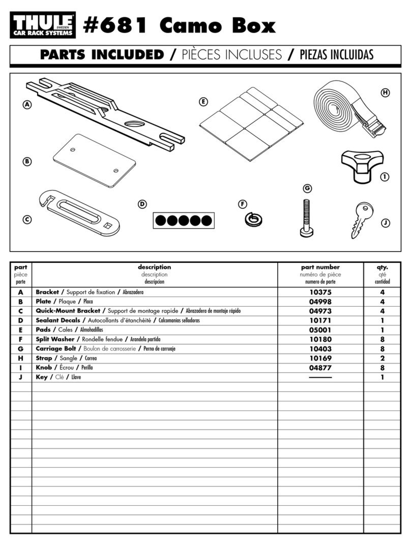 Thule Camo Box 681 User manual Thule Camo Box 681 User manual
