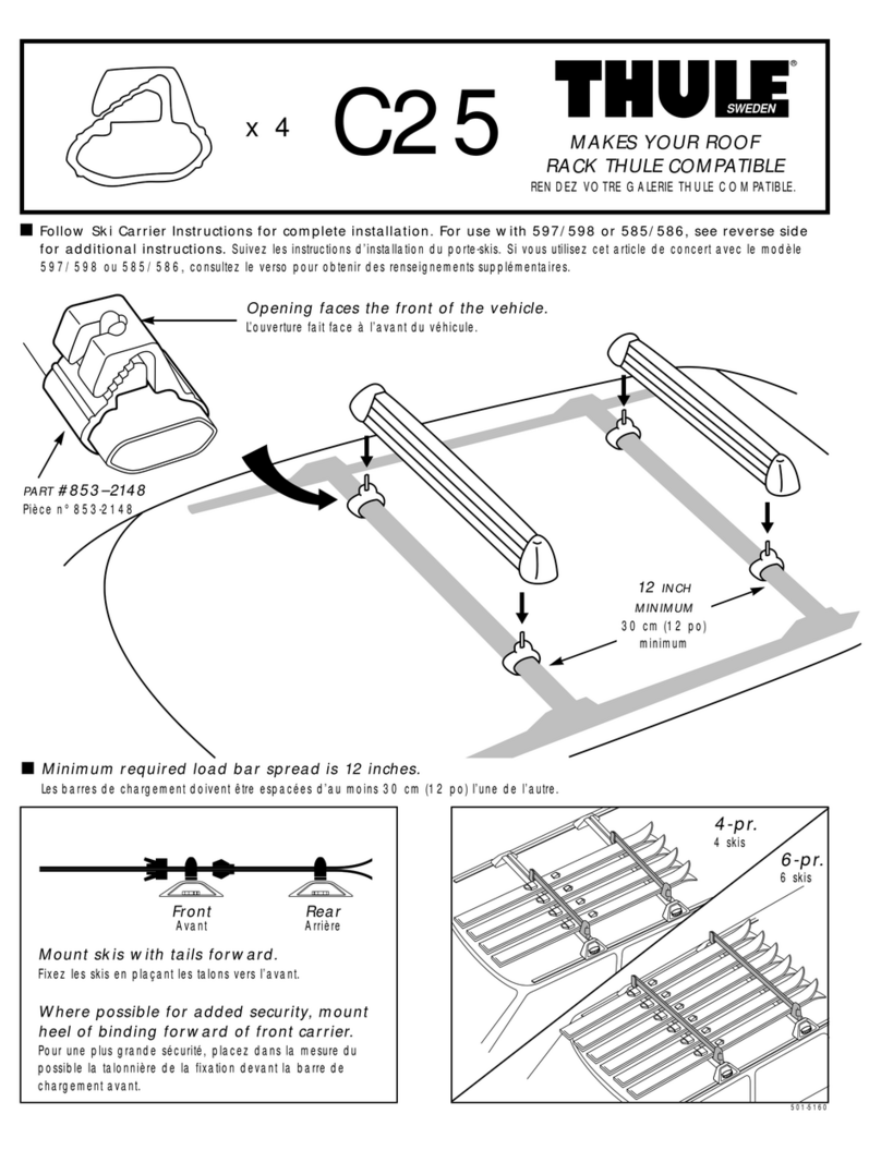 Thule C25 User manual Thule C25 User manual