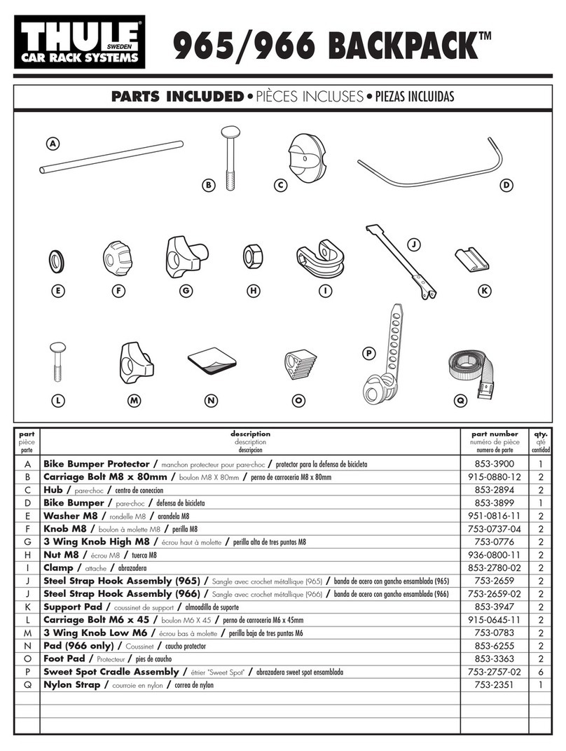 Thule Backpack 966 User manual