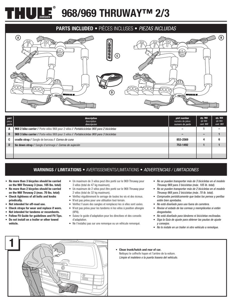 Thule 968 User manual