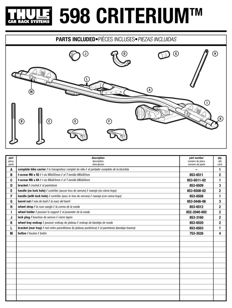 Thule 598 CRITERIUM manual