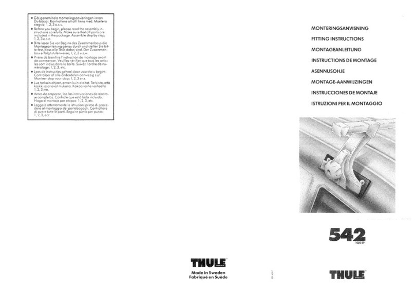 Thule 542 User manual
