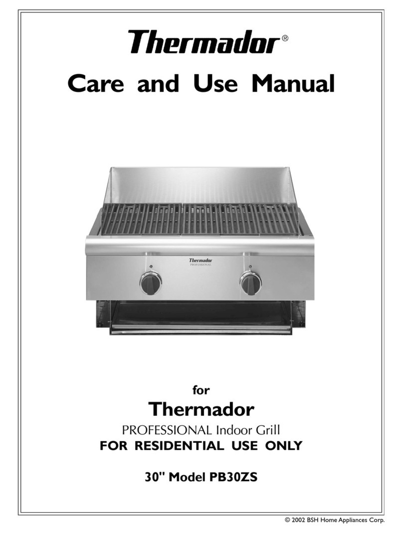 Thermador PB30ZS Care and use manual
