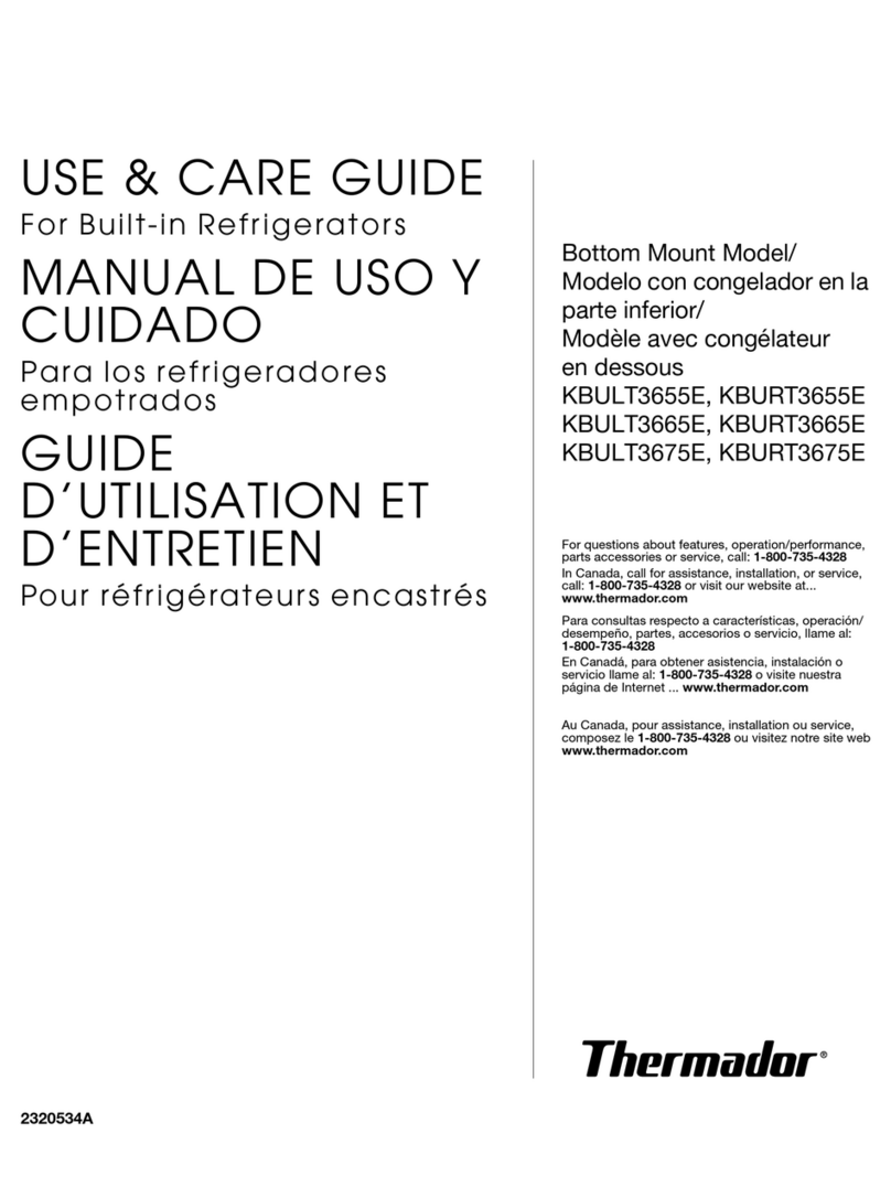 Thermador KBULT3655E Use and care guide