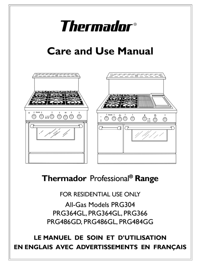 Thermador PRG364GL Care and use manual