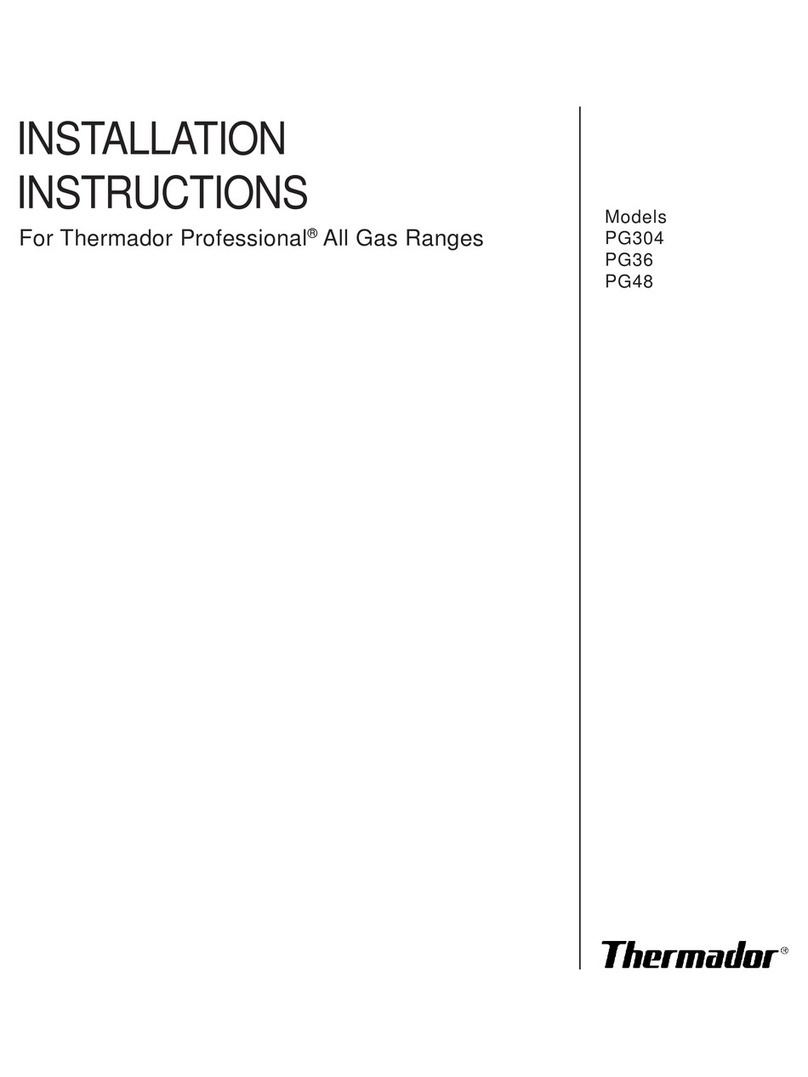 Thermador PG304 User manual