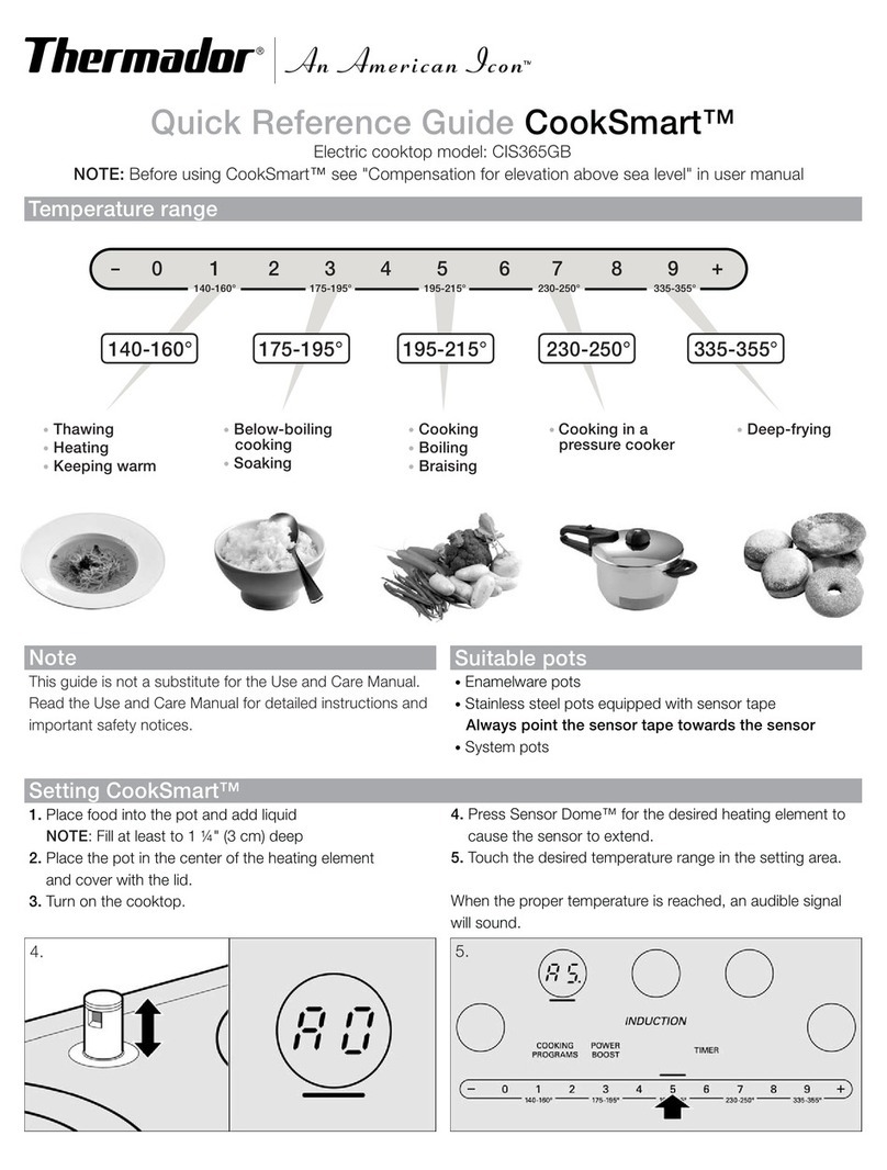Thermador COOKSMART CIS365GB User manual Thermador COOKSMART CIS365GB User manual