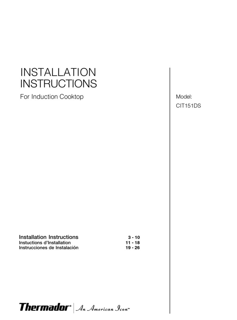 Thermador CIT151DS installation instructions