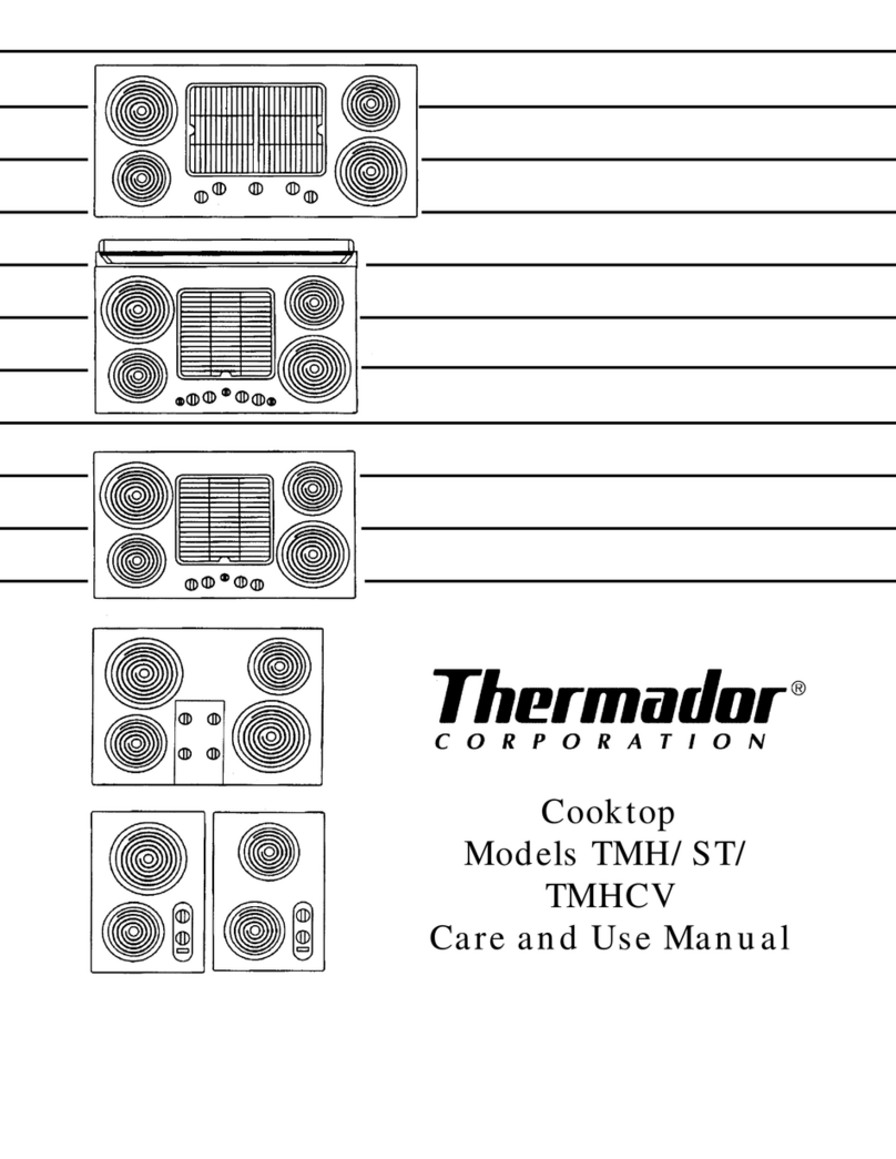 Thermador TMH/ST/ TMHCV Care and use manual