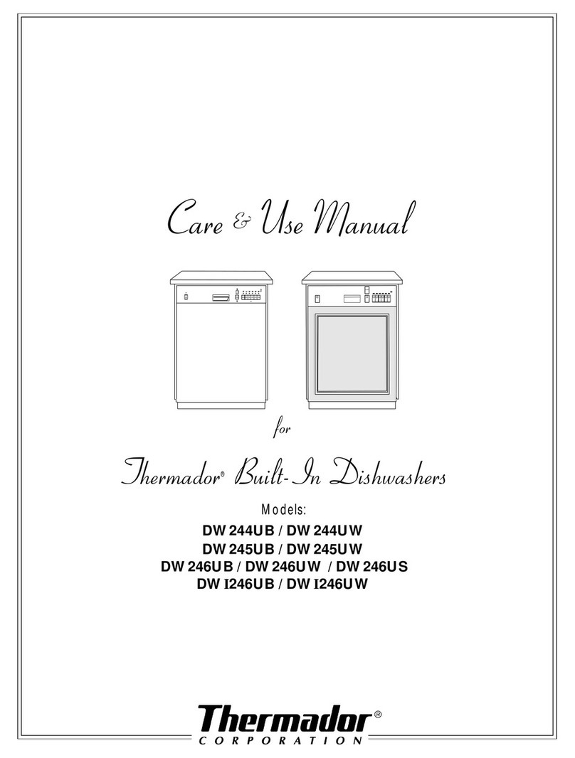 Thermador DW244UB Care and use manual