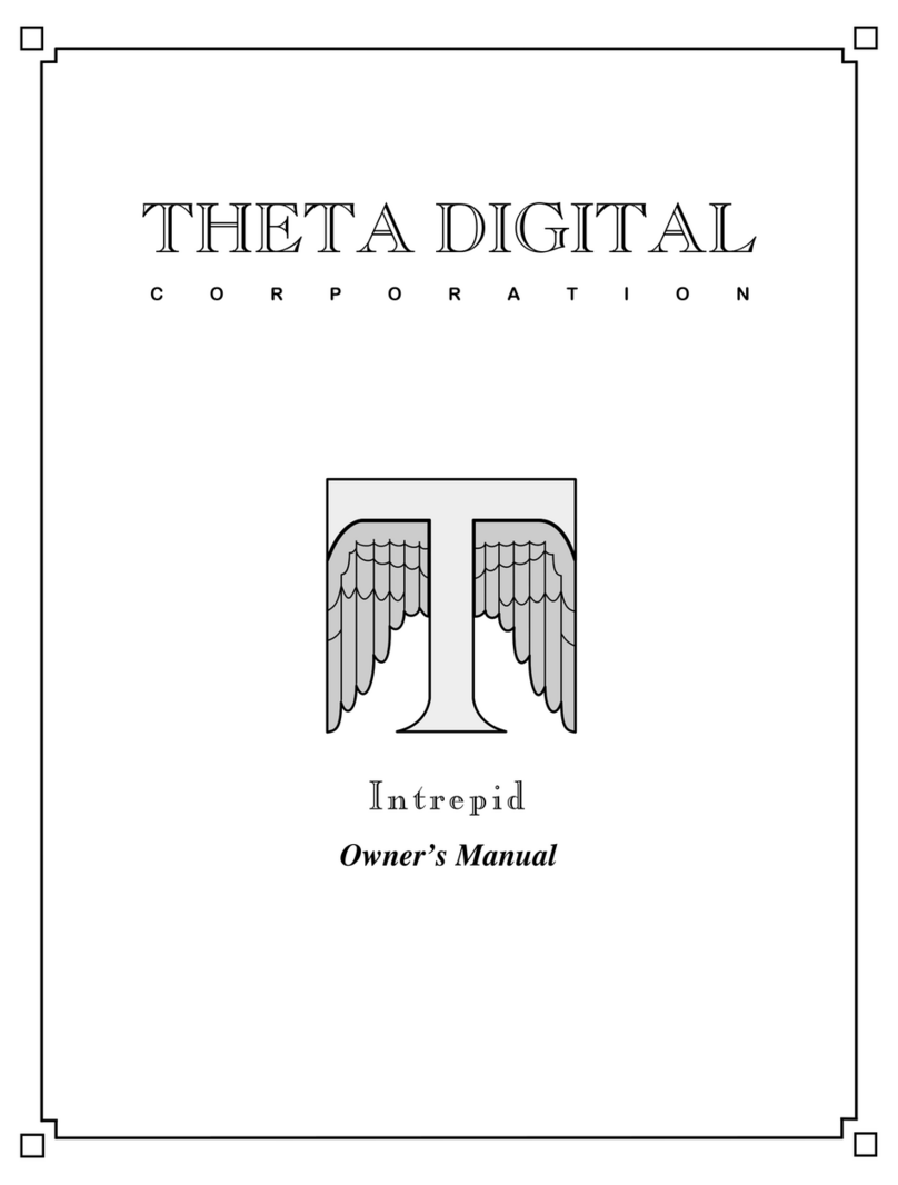 Theta Digital Intrepid User manual