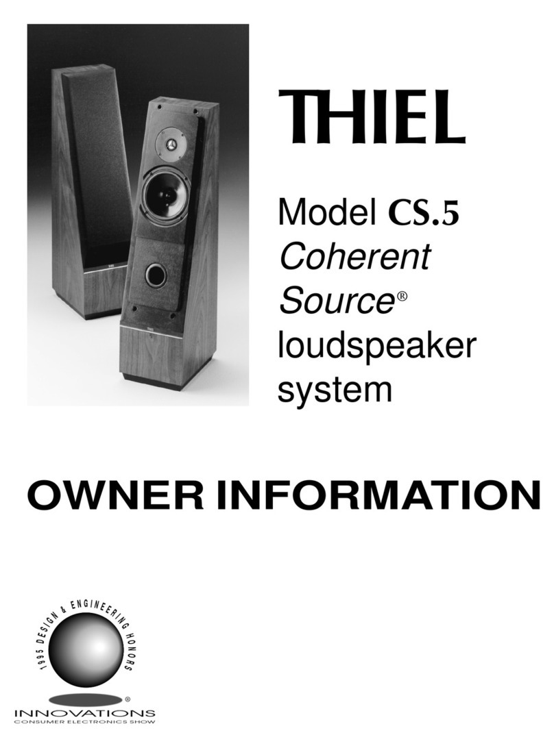 Thiel CS.5 Owner's Information