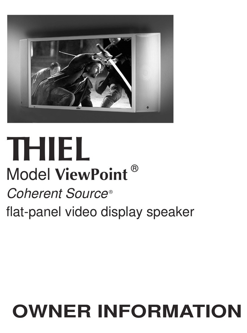 Thiel ViewPoint User manual