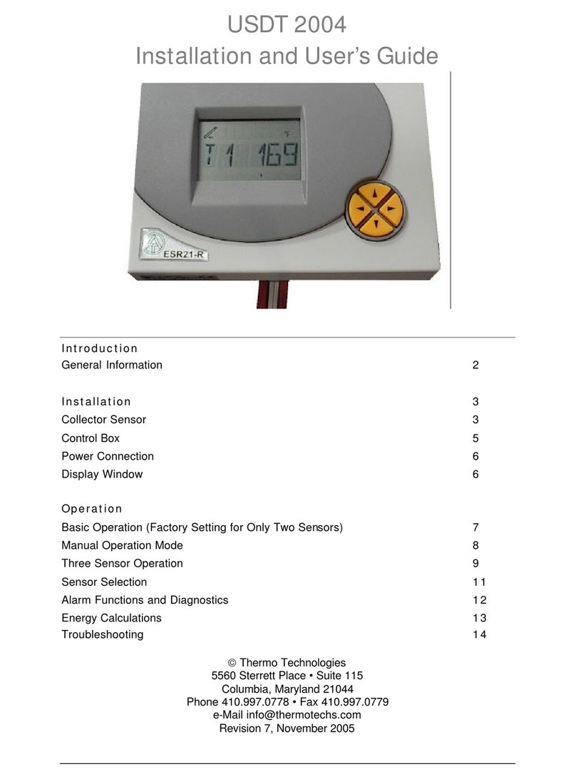 Thermo Technologies USDT2004 Installation and user guide