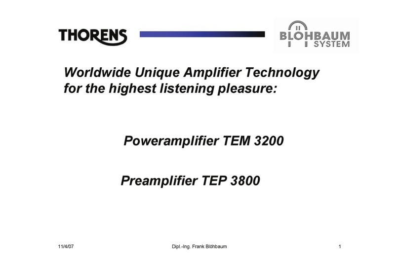 THORENS TEM 3200 user manual