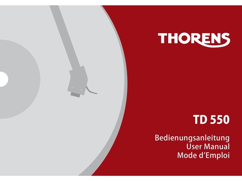 THORENS TD 550 User manual