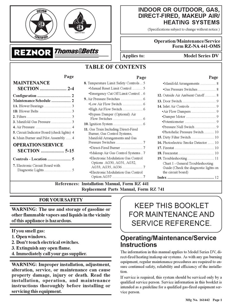 Thomas&Betts RZ-NA 441-OMS Operating and maintenance Thomas&Betts RZ-NA 441-OMS Operating and maintenance