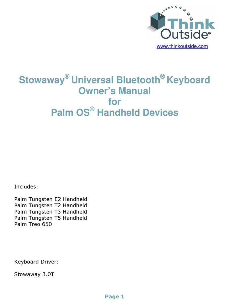 Think Outside Stowaway Universal Bluetooth Keyboard owner's manual