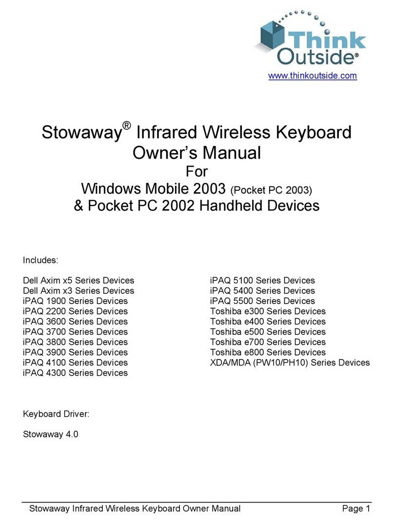Think Outside Stowaway 101797E User manual