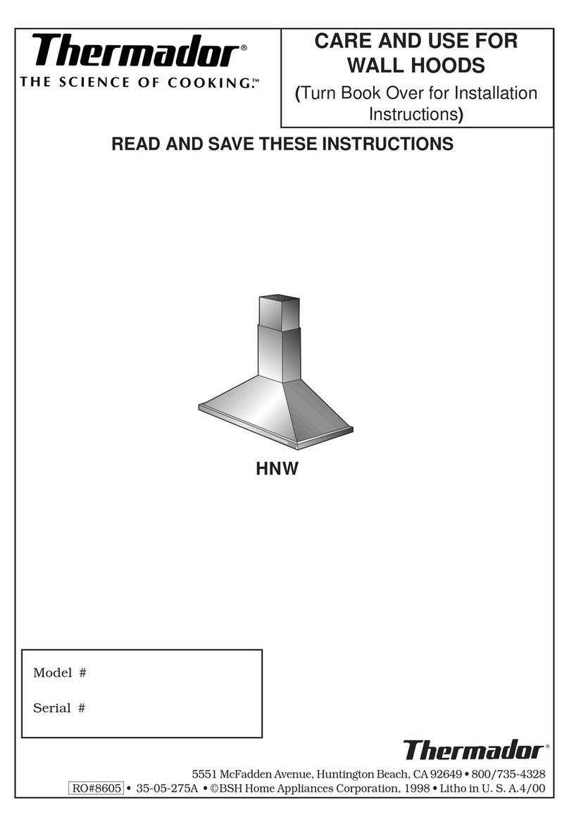 Thermador HNW Guide