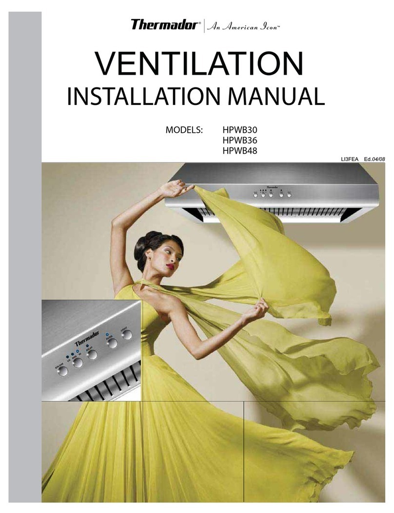 Thermador HPWB30 User manual