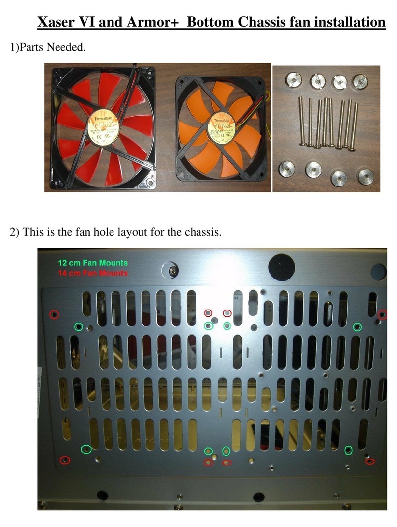 Thermaltake Bottom Chassis fan Armor+ Installation
