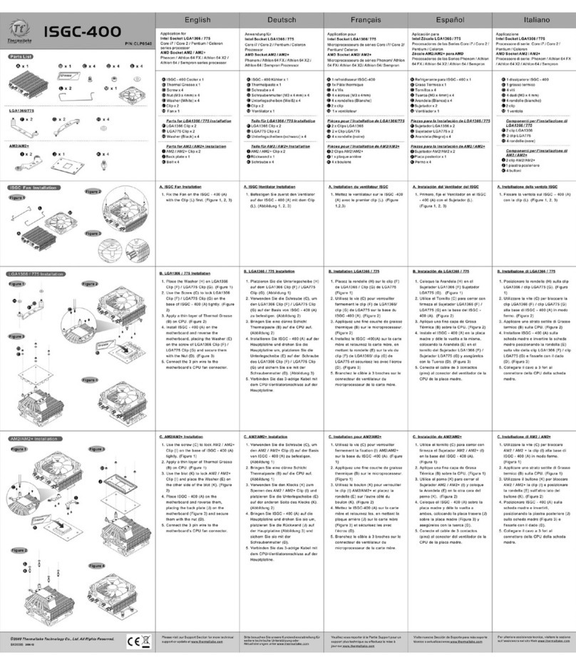 Thermaltake CL-P0540 User manual Thermaltake CL-P0540 User manual