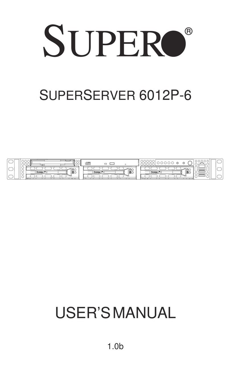 Supero SUPERSERVER 6012P-6 User manual Supero SUPERSERVER 6012P-6 User manual