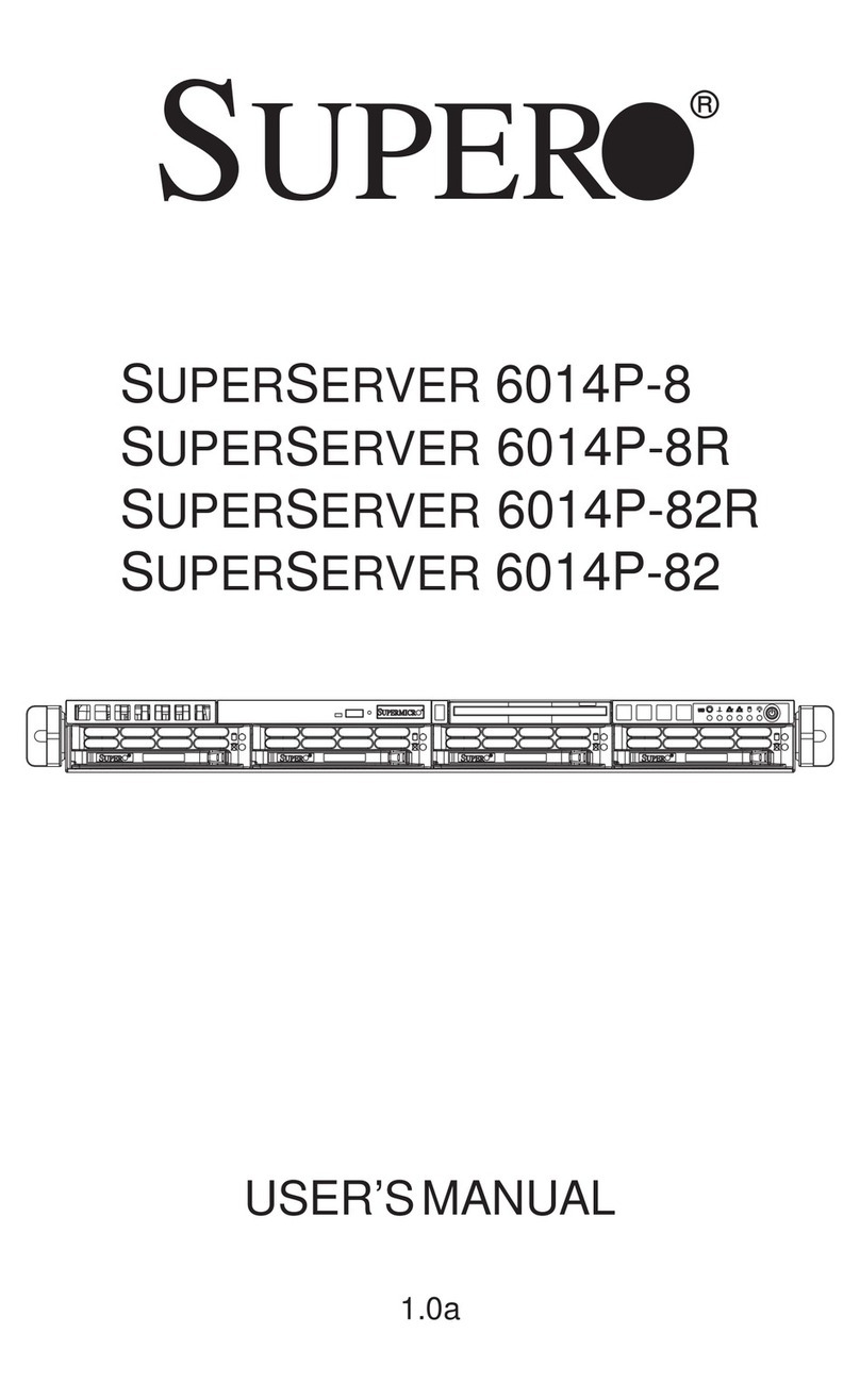 Supero SUPERSERVER 6014P-82 User manual Supero SUPERSERVER 6014P-82 User manual