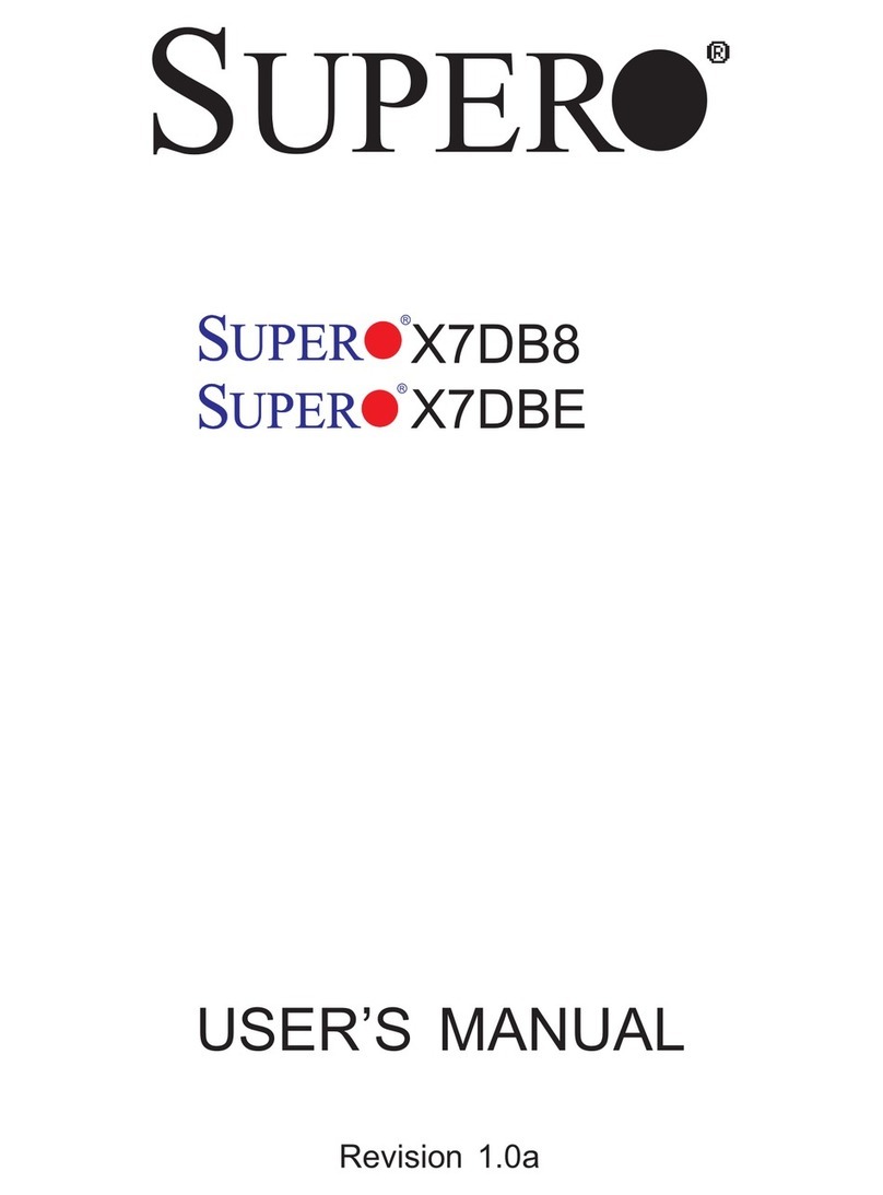 Supermicro Supero X7DB8 User manual