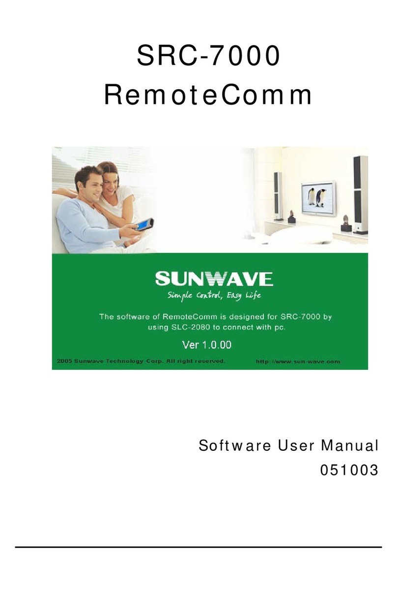 Sunwave Tech. RemoteComm  SRC-7000 User manual