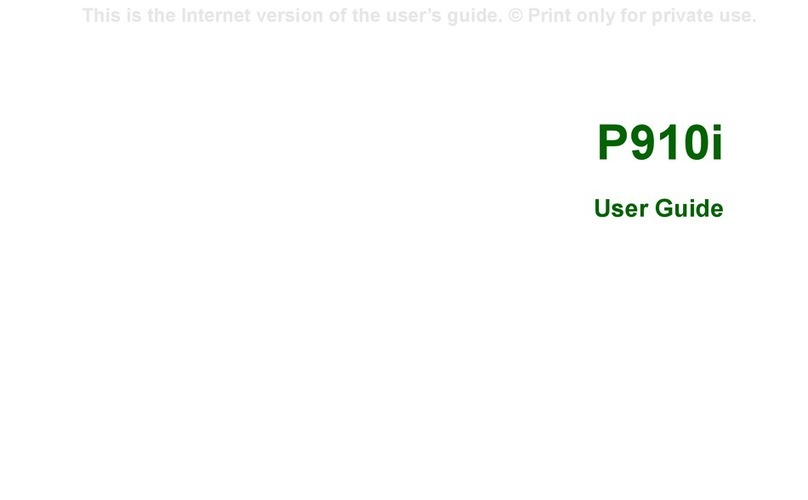 Sony Ericsson P910i User manual