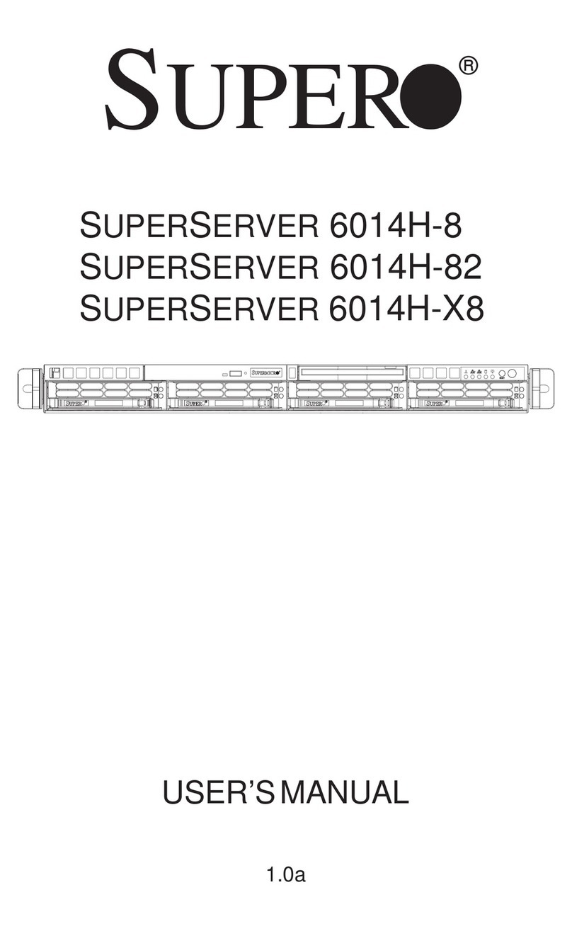 Supermicro SuperServer 6014H-8 User manual